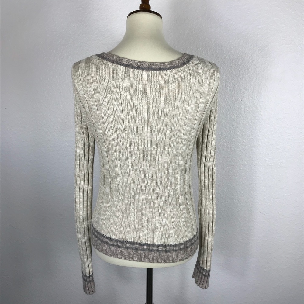 Free People Striped Hem Cardigan Sweater SW116 - Picture 5 of 7